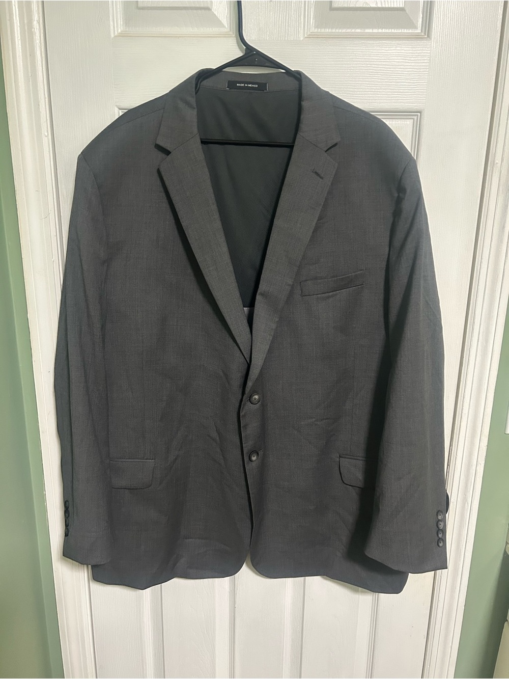 Kenneth Cole Charcoal Two-Button Sport Coat